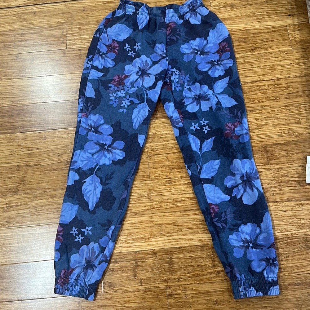 PINK floral sweats